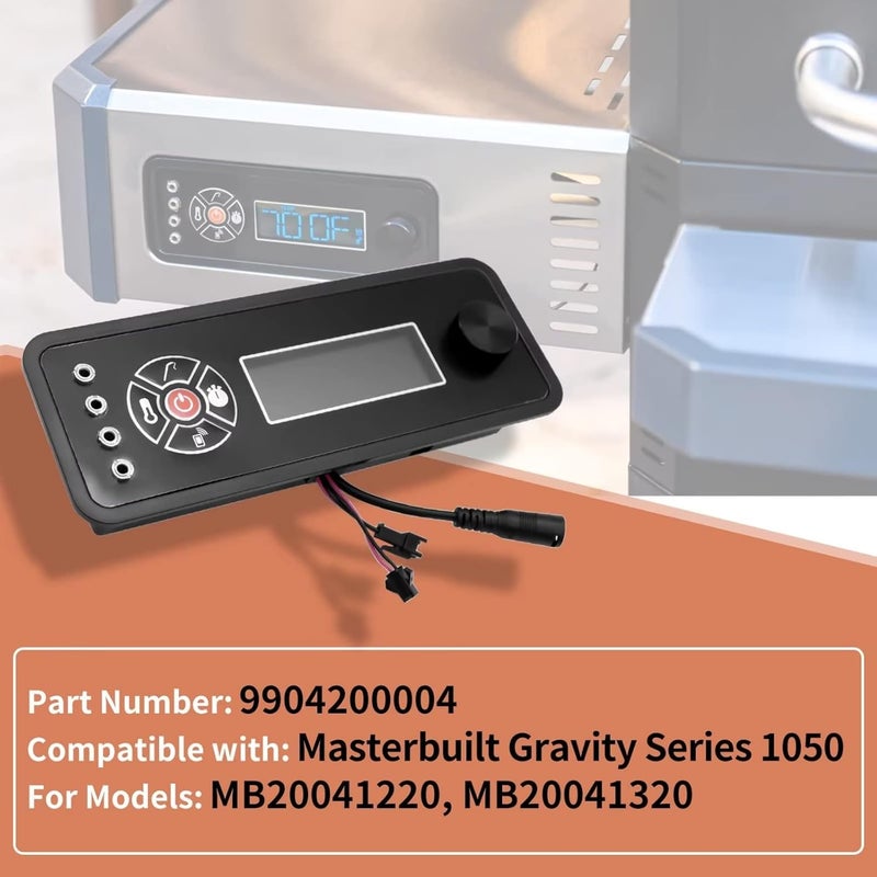 COMVIEE 9904200004 Controller Compatible with Masterbuilt Gravity Series 1050 Digital Charcoal Grill + Smokers, Digital Control Panel (Non-Wifi) for Model: MB20041220, MB20041320 Replacement Part - Image 5